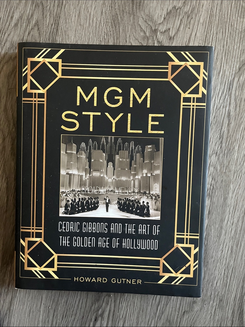 MGM Style Hardcover Book - Black and Gold